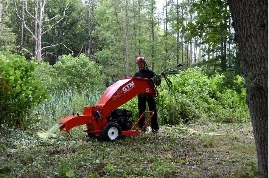 GTM Professional Benzin-Häcksler GTS1300CETO - mit E-Start und drehbarem Auswurf - Modell 2025