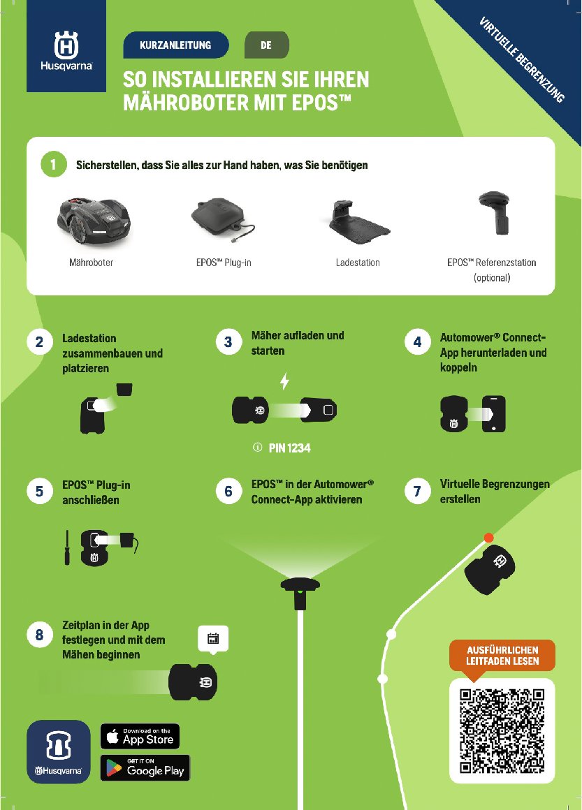 Husqvarna Automower 305E NERA - kabelloser Betrieb mit Zubehör möglich - Modell 2025