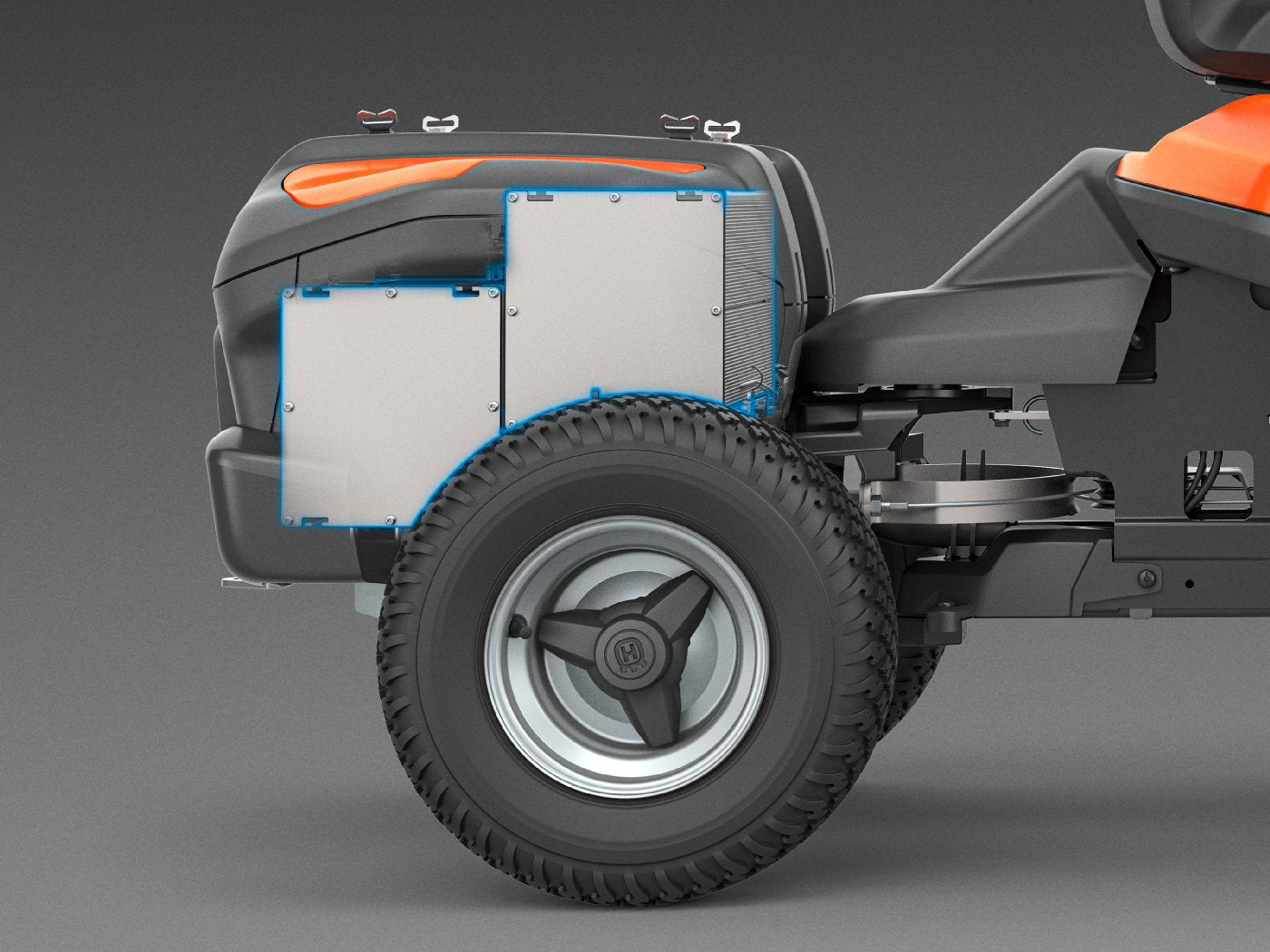 Husqvarna Akku-Frontmäher Rider 200iX - Grundgerät ohne Mähdeck - Modell 2025
