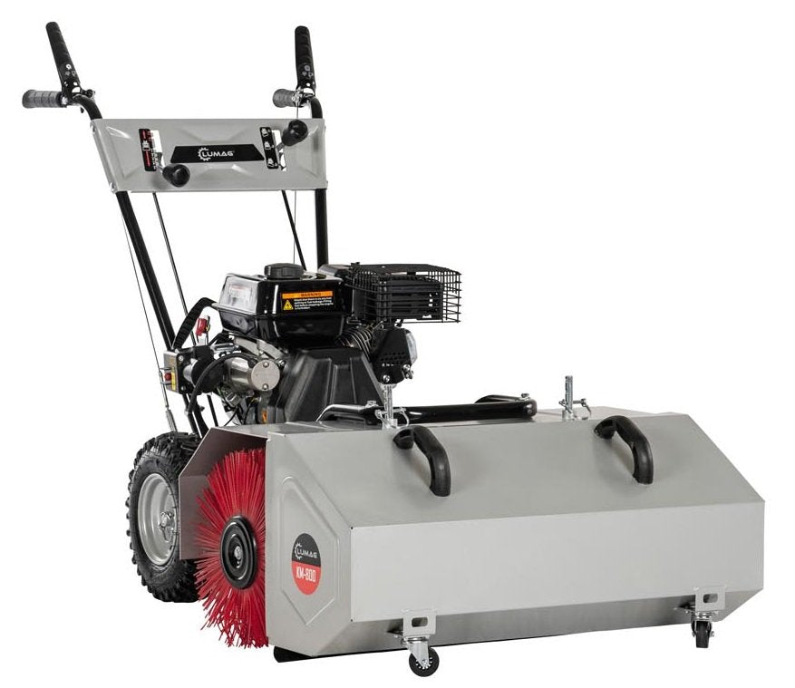 Lumag Schmutz- und Schneekehrmaschine KM 800 SET inkl. Schneeschild und Kehrgutbehälter - Modell 2025