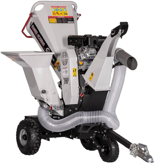 Lumag Häcksler mit Benzinmotor RAMBO HC10DUO Kombi-Häcksler mit Saugschlauch