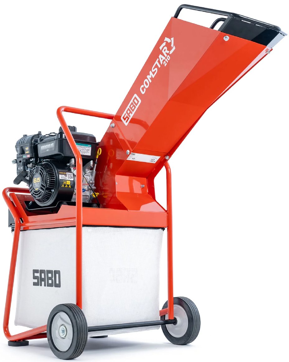 Sabo Benzin-Häcksler Comstar 210 Gartenhäcksler mit Fangkorb