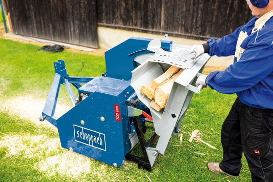 Scheppach Wippkreissäge kw-ze 7.0 mit Zapfwellenantrieb und E-Motor