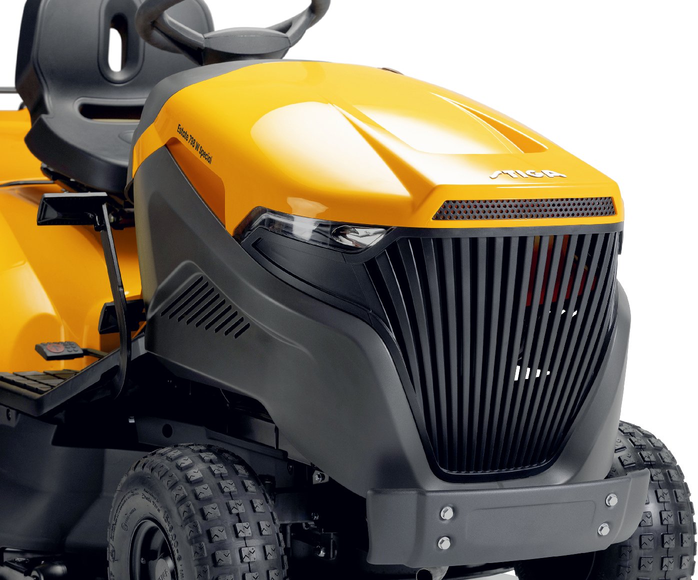 Stiga Rasentraktor Estate 798 W Special HONDA Winterpaket mit 120 cm Schneeschild, PTO-Kit und Schneeketten